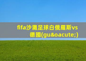 fifa沙灘足球白俄羅斯vs德國(guó)
